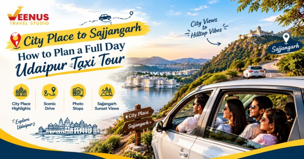 Udaipur Taxi for Sightseeing: City Palace to Sajjangarh