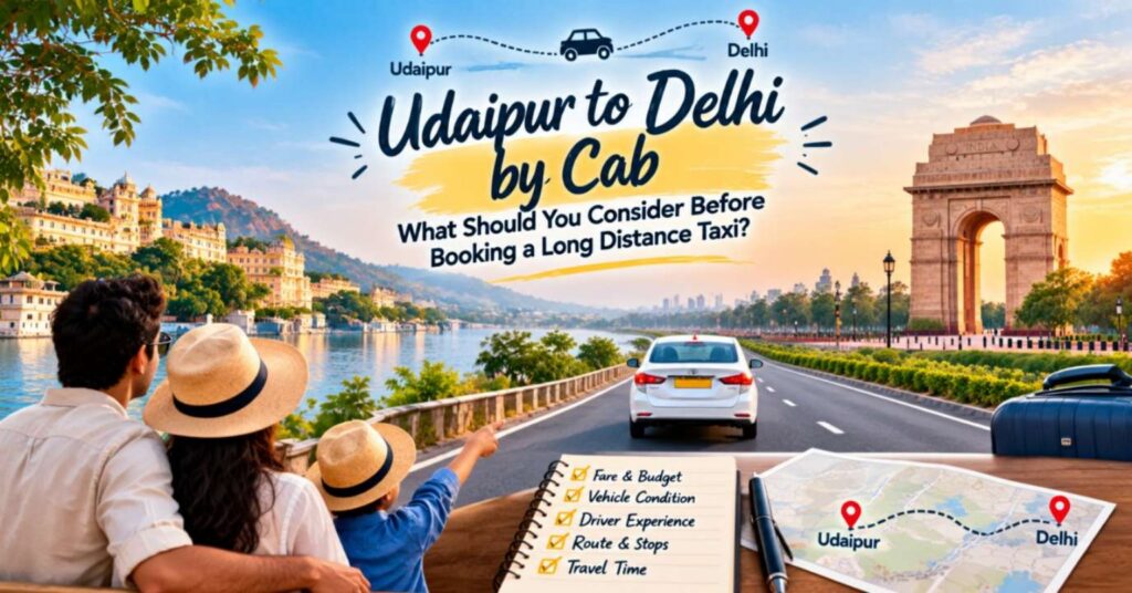 Udaipur to Delhi Taxi: Long-Distance Booking Guide