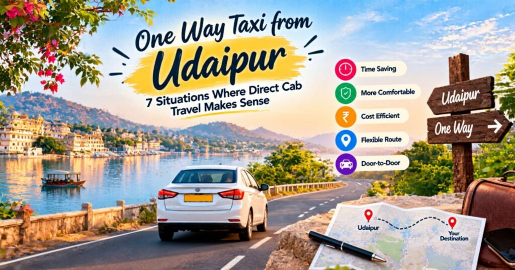 One Way Taxi from Udaipur: When to Book a Direct Cab