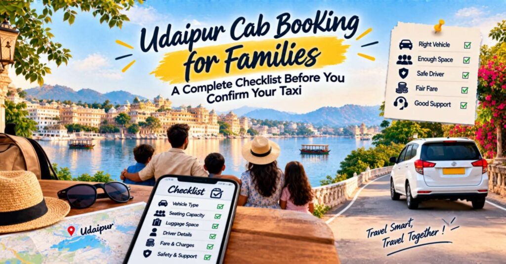 Udaipur Cab Booking: Family Taxi Checklist