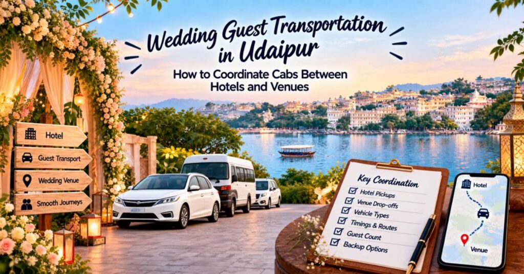 Wedding Guest Transportation in Udaipur: How to Coordinate Cabs Between Hotels and Venues