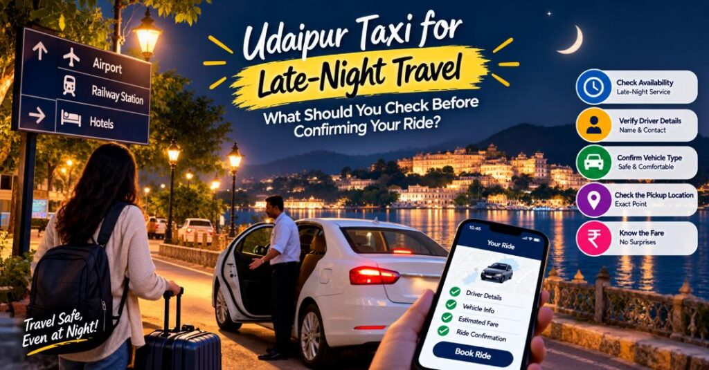 Late Night Taxi Service in Udaipur | Veenus Travel Studio