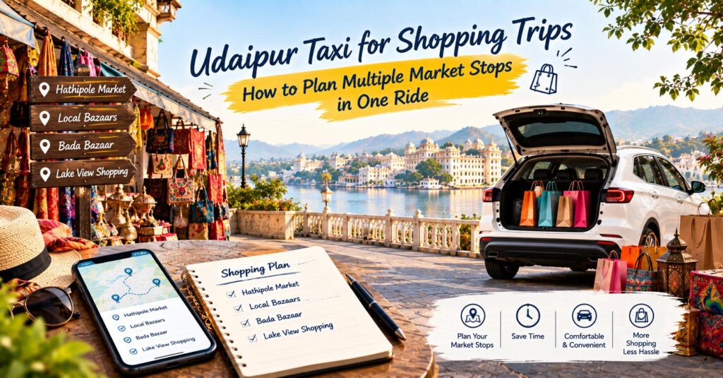 Udaipur Taxi for Shopping: Plan Multiple Market Stops