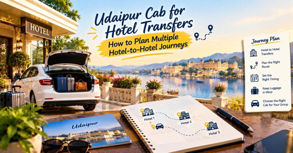Udaipur Hotel Transfer Taxi for Multiple Hotel Journeys