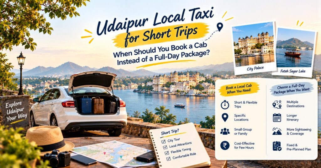Udaipur Local Taxi for Short Trips