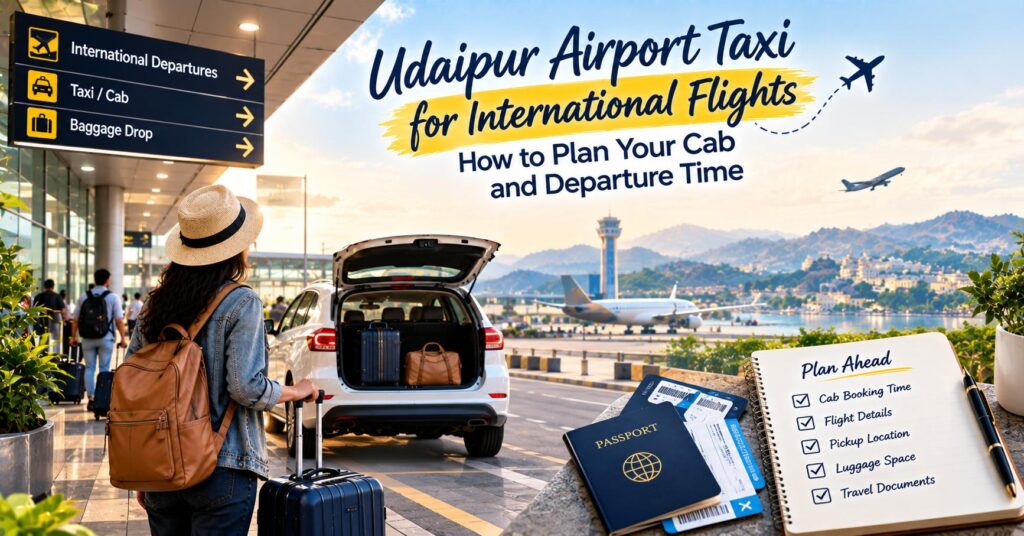 Udaipur Airport Taxi for International Flights