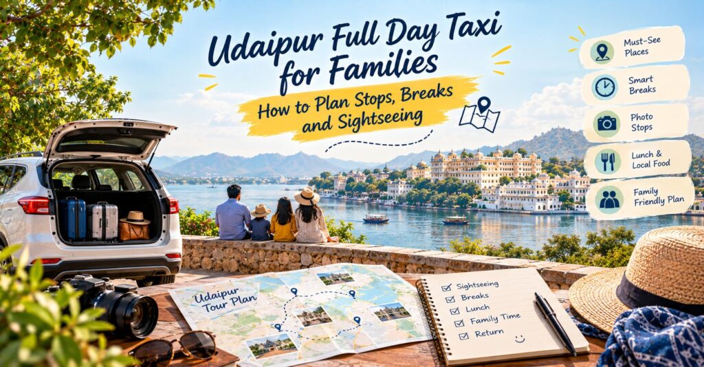 Full-Day Taxi in Udaipur for Family Sightseeing