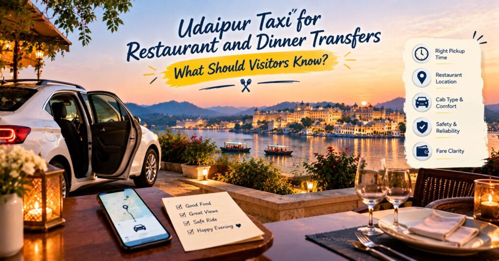 Udaipur Taxi for Dinner: Restaurant Transfers & Return Rides