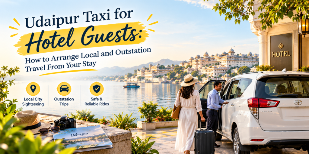 Udaipur Taxi for Hotel Guests: Local & Outstation Travel
